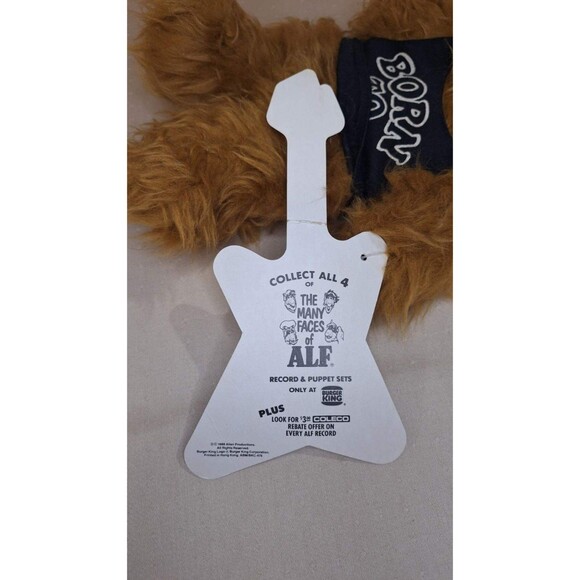 1988 Burger King The Many Faces of ALF "Melmac Rock" Hand Puppet - Picture 8 of 8